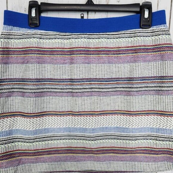 Gap NWT Womens Size 8 Multi-Color Striped Elastic Waist Lined Short Skirt - Picture 3 of 6